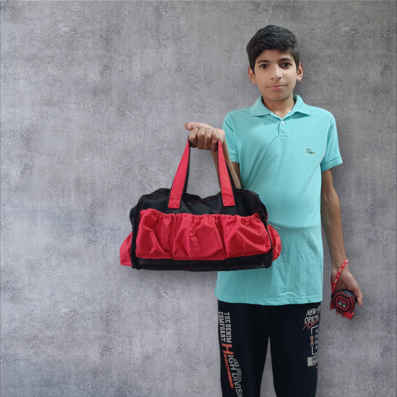 کیف ابزار برزنتی | ضد آب، مقاوم و پنج جیب کاربردی | ابعاد ۴۰×۲۵×۲۵