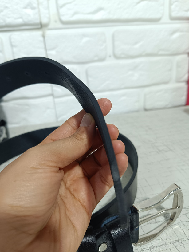 کمربند چرم گاومیش اصل سگک ساده